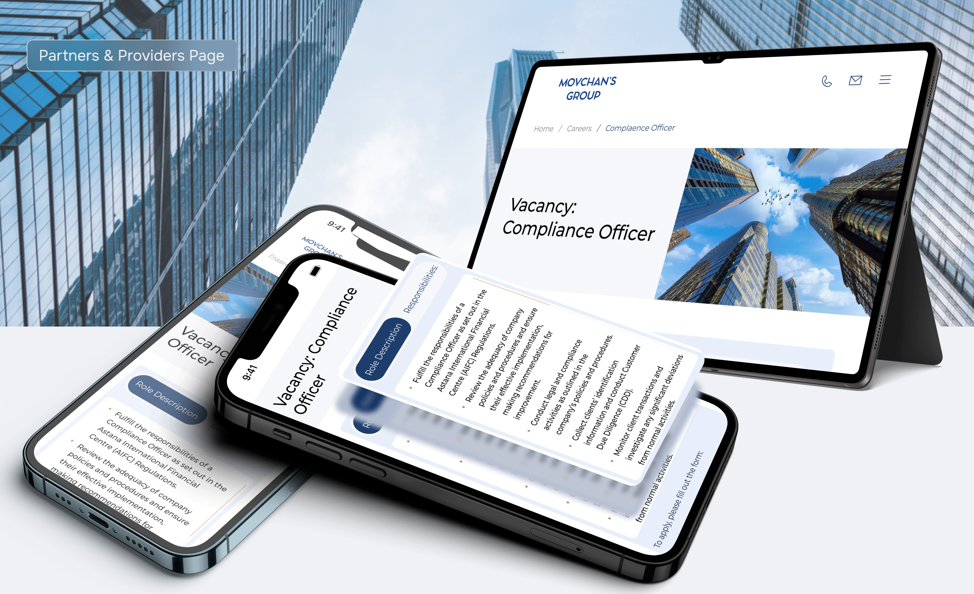 Movchan`s Group Partners & Providers Page